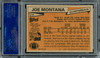 Joe Montana Autographed 1981 Topps Rookie Card #216 San Francisco 49ers "1979 NFL Draft, Rd. 3, & Pick 82" PSA/DNA #83446103