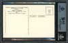 Joe DiMaggio Autographed Hall of Fame HOF Plaque Postcard New York Yankees Beckett BAS #12059134