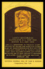 Lou Boudreau Autographed Hall of Fame HOF Plaque Postcard Cleveland Indians SKU #240848