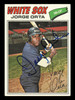 Jorge Orta Autographed 1977 Topps Card #109 Card Chicago White Sox SKU #241055