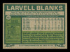 Larvell Blanks Autographed 1977 Topps Card #441 Card Cleveland Indians SKU #241135