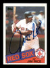 Jim Rice Autographed 1985 Topps Card #150 Card Boston Red Sox SKU #241263