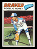 Rogelio Moret Autographed 1977 Topps Card #292 Card Atlanta Braves SKU #241103