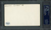 Gowell "Lefty" Claset Autographed 3x5 Index Card Philadelphia A's PSA/DNA #83862208