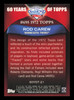 Rod Carew Autographed 2011 Topps 60 Years of Topps Card #60YOT-21 Card Minnesota Twins SKU #241215