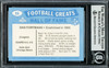 Dan Fortmann Autographed 1988 Swell Greats Card #23 Chicago Bears Beckett BAS #13608958