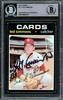 Ted Simmons Autographed 1971 Topps Rookie Card #117 St. Louis Cardinals Beckett BAS #14862576