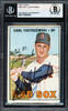 Carl Yastrzemski Autographed 1967 Topps Card #355 Boston Red Sox Beckett BAS #17856560