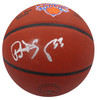Patrick Ewing Autographed Composite Leather New York Knicks Logo Basketball (Smudged) Beckett BAS QR #2W561305