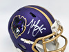 Terrell Suggs Autographed Baltimore Ravens 2024 Alt Purple Speed Mini Helmet Beckett BAS Witness Stock #241395