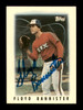 Floyd Bannister Autographed 1986 Topps Mini Card #9 Chicago White Sox SKU #241787