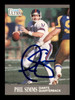 Phil Simms Autographed 1991 Fleer Ultra Card #223 New York Giants SKU #242202