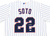 New York Mets Juan Soto Autographed White Nike Jersey Size L Beckett BAS QR Stock #242671