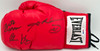 Boxing Greats Autographed Black Everlast Boxing Glove Signed By Sugar Ray Leonard, Thomas "Hitman" Hearns & Roberto Duran LH PSA/DNA #5A17049