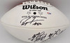 Super Bowl MVP's Autographed Official White Wilson NFL Football With 16 Signatures including Joe Namath PSA/DNA #AB10152