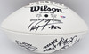 Super Bowl MVP's Autographed Official White Wilson NFL Football With 16 Signatures including Joe Namath PSA/DNA #AB10151