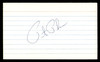 Pete Pihos Autographed 3x5 Index Card Philadelphia Eagles SKU #248543