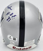 George Blanda Autographed Oakland Raiders Silver Mini Helmet "Think Win HOF 81" Beckett BAS QR #BS30070
