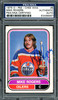 Mike Rogers Autographed 1975-76 O-Pee-Chee WHA Rookie Card #8 Edmonton Oilers PSA/DNA #83466467