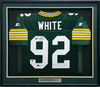 Green Bay Packers Reggie White Autographed Framed Green Starter Jersey Beckett BAS #AE31365