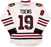 Chicago Blackhawks Jonathan Toews Autographed White Reebok Premier Jersey Size L Beckett BAS Witness Stock #250187