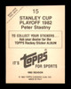 Peter Stastny Autographed 1982-83 Topps Stickers Card #15 Quebec Nordiques SKU #251432