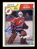 Glenn Chico Resch Autographed 1983-84 O-Pee-Chee Card #236 New Jersey Devils SKU #251982