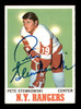 Pete Stemkowski Autographed 1970-71 Topps Card #25 New York Rangers SKU #251189