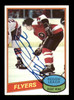 Reggie Leach Autographed 1980-81 Topps Card #70 Philadelphia Flyers SKU #251227