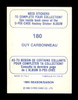 Guy Carbonneau Autographed 1983-84 O-Pee-Chee Stickers Card #180 Montreal Canadiens SKU #251534