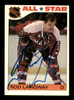 Rod Langway Autographed 1985-86 Topps Stickers Card #10 Washington Capitals SKU #251591