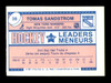 Tomas Sandstrom Autographed 1987-88 O-Pee-Chee Minis Card #39 New York Rangers SKU #251679