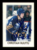 Christian Ruuttu Autographed 1987-88 O-Pee-Chee Minis Card #37 Buffalo Sabres SKU #251684
