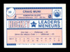 Craig Muni Autographed 1987-88 O-Pee-Chee Minis Rookie Card #30 Edmonton Oilers SKU #251696
