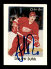 Shawn Burr Autographed 1987-88 O-Pee-Chee Minis Card #5 Detroit Red Wings SKU #251740