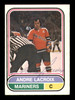 Andre Lacroix Autographed 1975-76 O-Pee-Chee WHA Card #10 San Diego Mariners SKU #251751