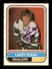 Larry Pleau Autographed 1975-76 O-Pee-Chee WHA Card #56 New England Whalers SKU #251786