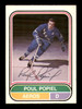 Poul Popiel Autographed 1975-76 O-Pee-Chee WHA Card #120 Houston Aeros SKU #251867