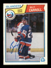 Billy Carroll Autographed 1983-84 O-Pee-Chee Card #5 New York Islanders SKU #251941