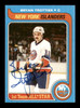 Bryan Trottier Autographed 1979-80 Topps Card #100 New York Islanders SKU #251305