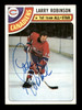 Larry Robinson Autographed 1978-79 Topps Card #210 Montreal Canadiens SKU #251397