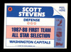 Scott Stevens Autographed 1988-89 Topps Stickers Card #4 Washington Capitals SKU #251606 Scott Stevens Autographed 1988-89 Topps Stickers Card #4 Washington Capitals SKU #251606