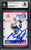 Mario Lemieux Autographed 1990-91 Score Card #337 Pittsburgh Penguins Beckett BAS #18280503