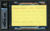 Jesse Owens Autographed 3x5 Index Card 1936 Olympics "To John My Best to You, 36 Olympics" Beckett BAS #18281350