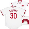 SALE!! Cincinnati Reds Ken Griffey Sr. Autographed White Nike Cooperstown Collection Jersey Size Large Beckett BAS Witness Stock #252412