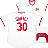 Cincinnati Reds Ken Griffey Sr. Autographed White Nike Cooperstown Collection Jersey Size XL Beckett BAS Witness Stock #252413