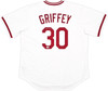 Cincinnati Reds Ken Griffey Sr. Autographed White Nike Cooperstown Collection Jersey Size XL Beckett BAS Witness Stock #252413