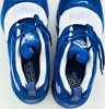 Giannis Antetokounmpo Autographed 2021 Player Exclusive (PE) Promo UNIVERSITY OF KENTUCKY Royal & White Nike Zoom Freak 3 NCAA SOS Shoes Size 16 (No Box) Beckett BAS Witness #3W396444 & #3W396445