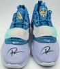 Giannis Antetokounmpo Autographed Freezing Time & Dutch Blue Nike Zoom Freak 3 Shoes Milwaukee Bucks Size 16 (No Box) Beckett BAS Witness #3W395131 & #3W395132