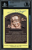 Frank Thomas Autographed Hall of Fame HOF Plaque Postcard Chicago White Sox Beckett BAS #18281584